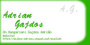 adrian gajdos business card