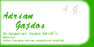 adrian gajdos business card